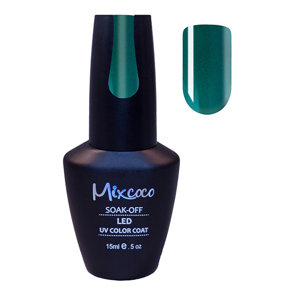 Зелен гел лак за нокти Mixcoco