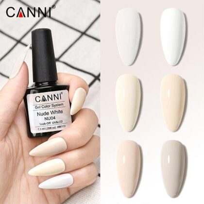 Гел-лак-Canni-7.3-ml-в-млечно-бели-цветове