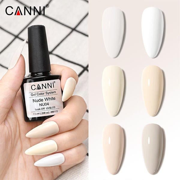 Гел-лак-Canni-7.3-ml-в-млечно-бели-цветове