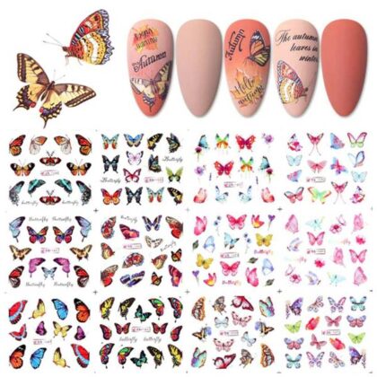 Ваденки за нокти с пеперуди N62